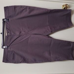 NWOT Hybrid & Company Gray Stretch, Butt Lift Capris